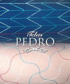 Lino bordado - Serie Abby- DISPONIBLE UNICAMENTE MODELO Nº02 (ROSA).